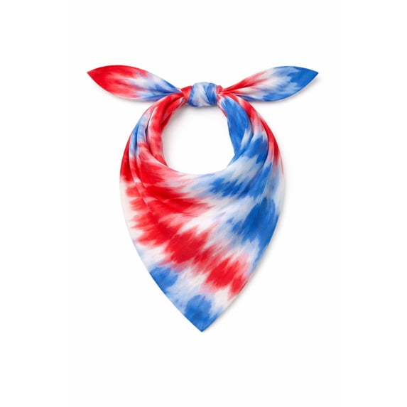 Fourth of July Women’s Star Stripes Bandana from Way to Celebrate, One Size, Red/Multi