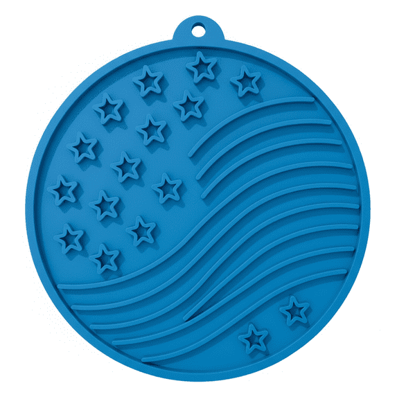 Stars & Stripes Lick Mat with Suction Cups for Dogs