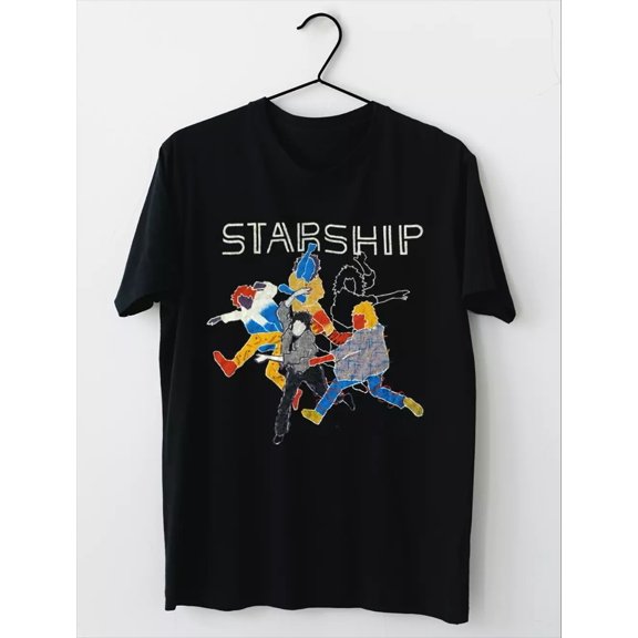 STARSHIP Shirt 1985 Knee Deep in the Hoopla Black All Size Unisex T-Shirt AL137