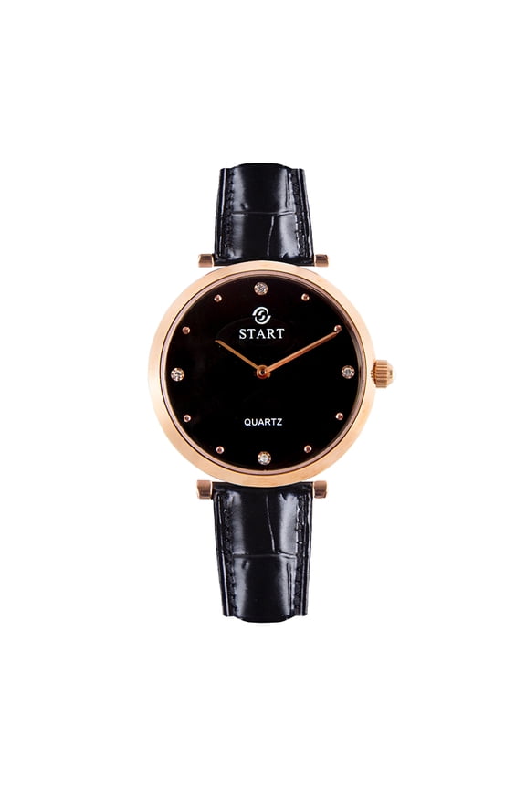 【START】Fashion Women's Watch Pearl Shell Dial Quartz Watch Ultra-thin Small Dial Design Leather Watch Rose Gold