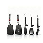 START MAKERS Kitchen Utensils Set, Silicone Cooking Utensils Set   5-Piece Grill Set with Tongs & Spatula for Flipping Eggs, Burgers, Pancakes, Handling Salad, Pasta   Housewarming Gift