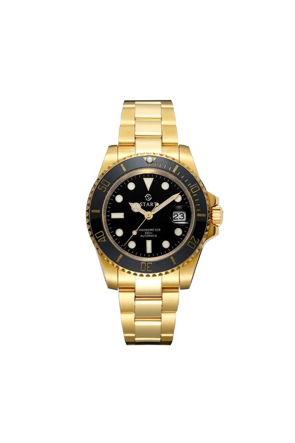 【START】Men's Diving Watch Luminous Waterproof Metal Men's Watch Automatic Mechanical Watch Date Function