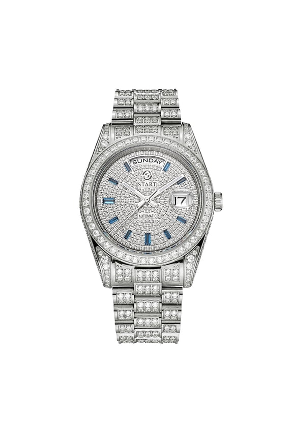 Men's Watch Swiss Automatic Mechanical Movement Luxury Watch Waterproof Date Week Function Golden Watch