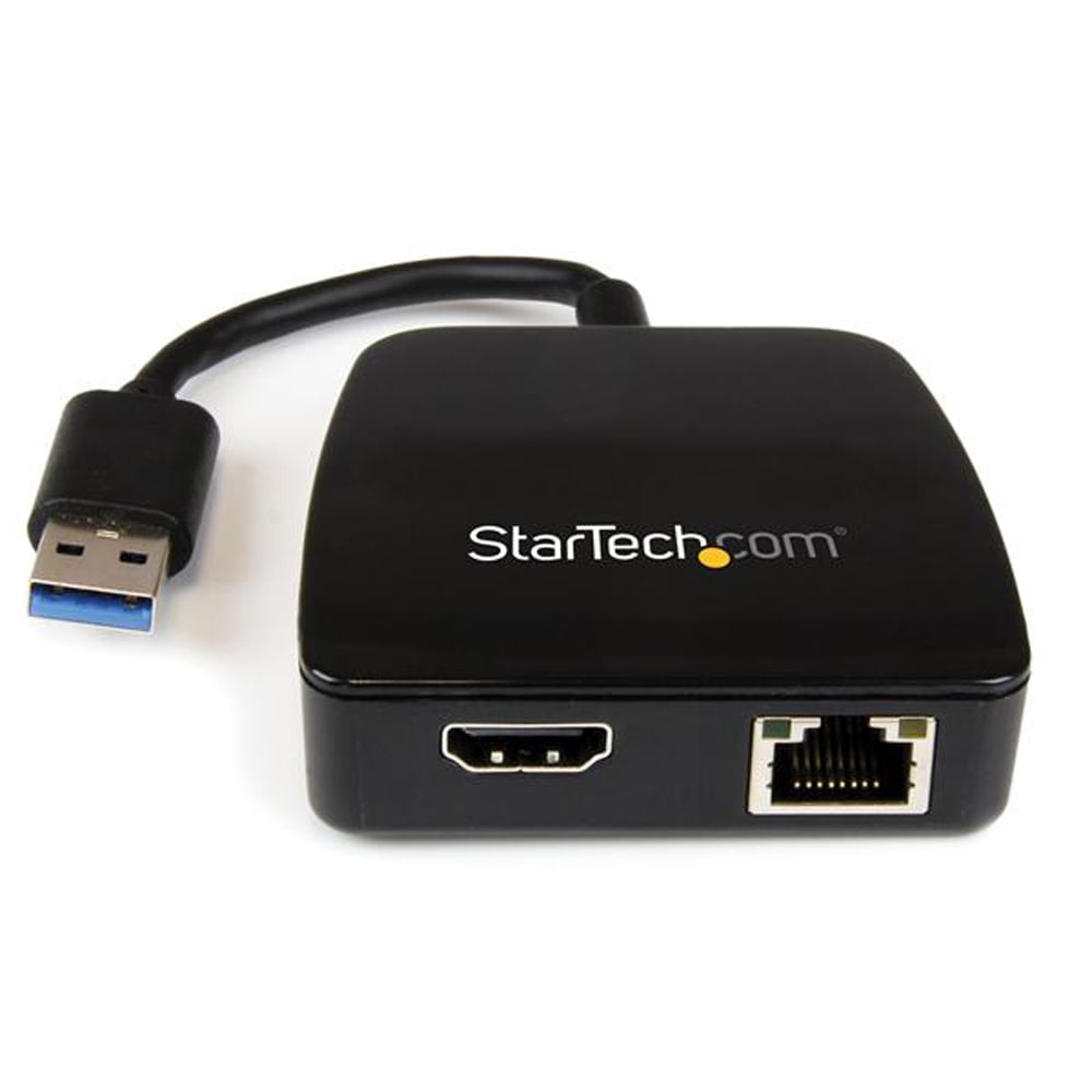 STARTECH Travel Adapter for Laptops - HDMI and GbE - USB 3.0