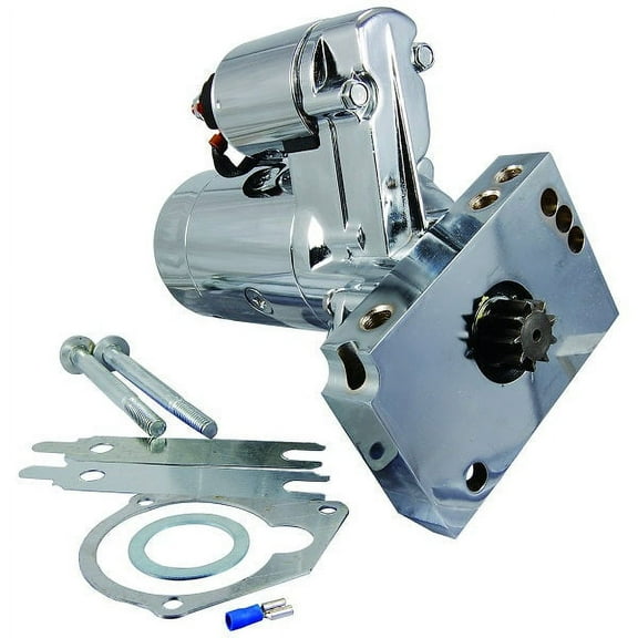 STARTER | CHEVY SB/BB | 3HP | 153 or 168 TOOTH FLYWHEEL | TILTON STYLE | CHROME