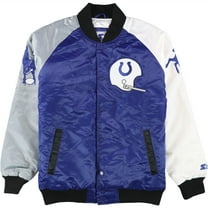 STARTER Mens Baltimore Colts Varsity Jacket, Blue, X-Large