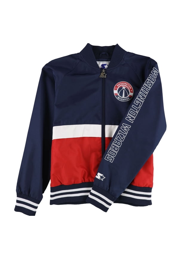 Mens Washington Wizards Bomber Jacket, Blue, Medium