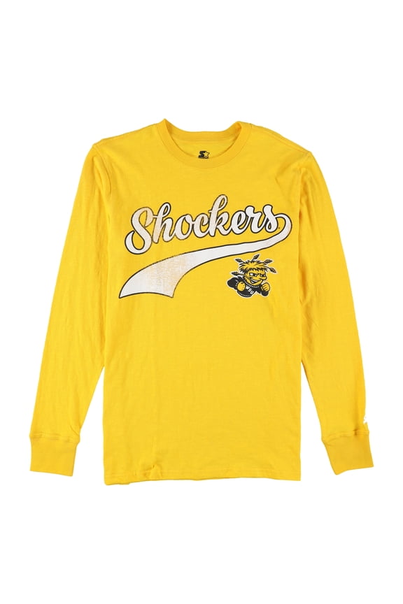Mens Wichita State Shockers Graphic T-Shirt, Yellow, XX-Large