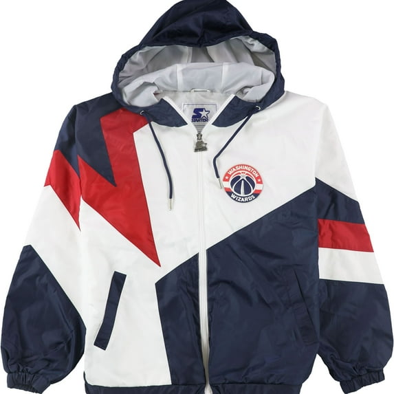 STARTER Womens Washington Wizards Windbreaker Jacket, Multicoloured, Medium