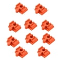 thumbnail image 1 of STARTIST 10Pcs Wooden Train Track Accessories, Track , Educational Toy Building Sets for Wooden Train Set Stem Kits Orange, 1 of 8