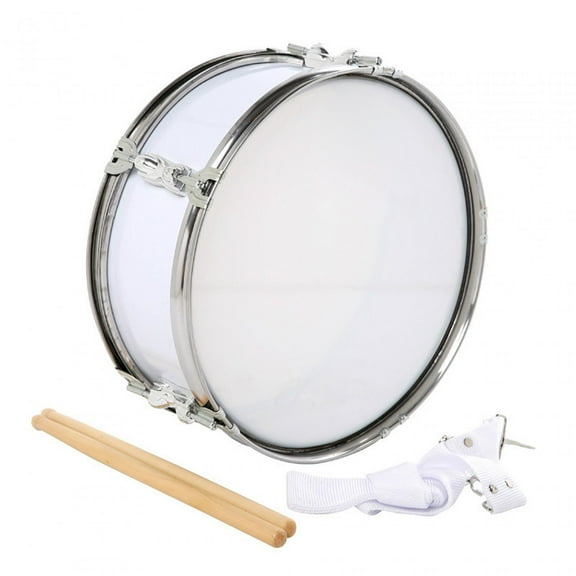 STARTIST 13" Snare Drum Music Drums Lightweight Educational Toy Musical Instruments Percussion Instrument for Boys Girls Kids Children White