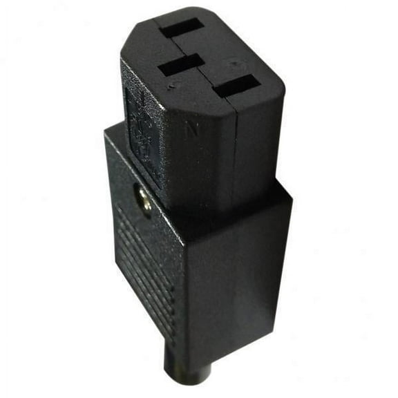 STARTIST 2xRewirable Electrical Power Socket Female Plug IEC320 C13 C14 Blk