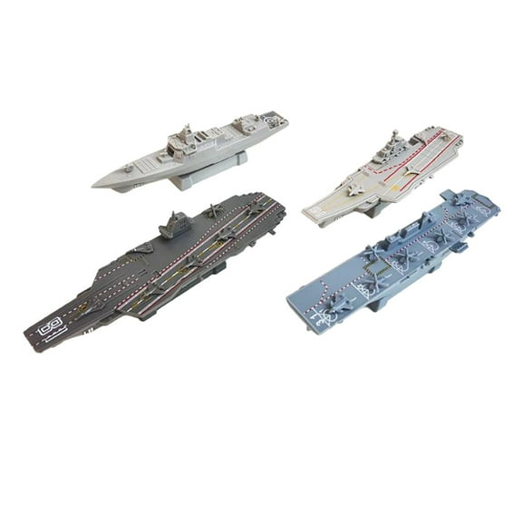 STARTIST 4 Pieces 4D Assembled Ship Model Warship Model Party Favors Toys Model 4D Ship Model for Collectibles