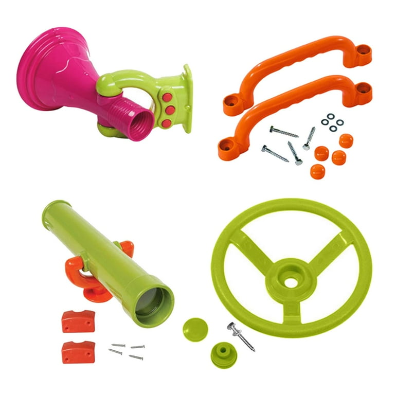 STARTIST 4 Pieces Playground Accessories Swingset Attachments Playset Attachments Playground Equipments for Outdoor Playhouse Backyard