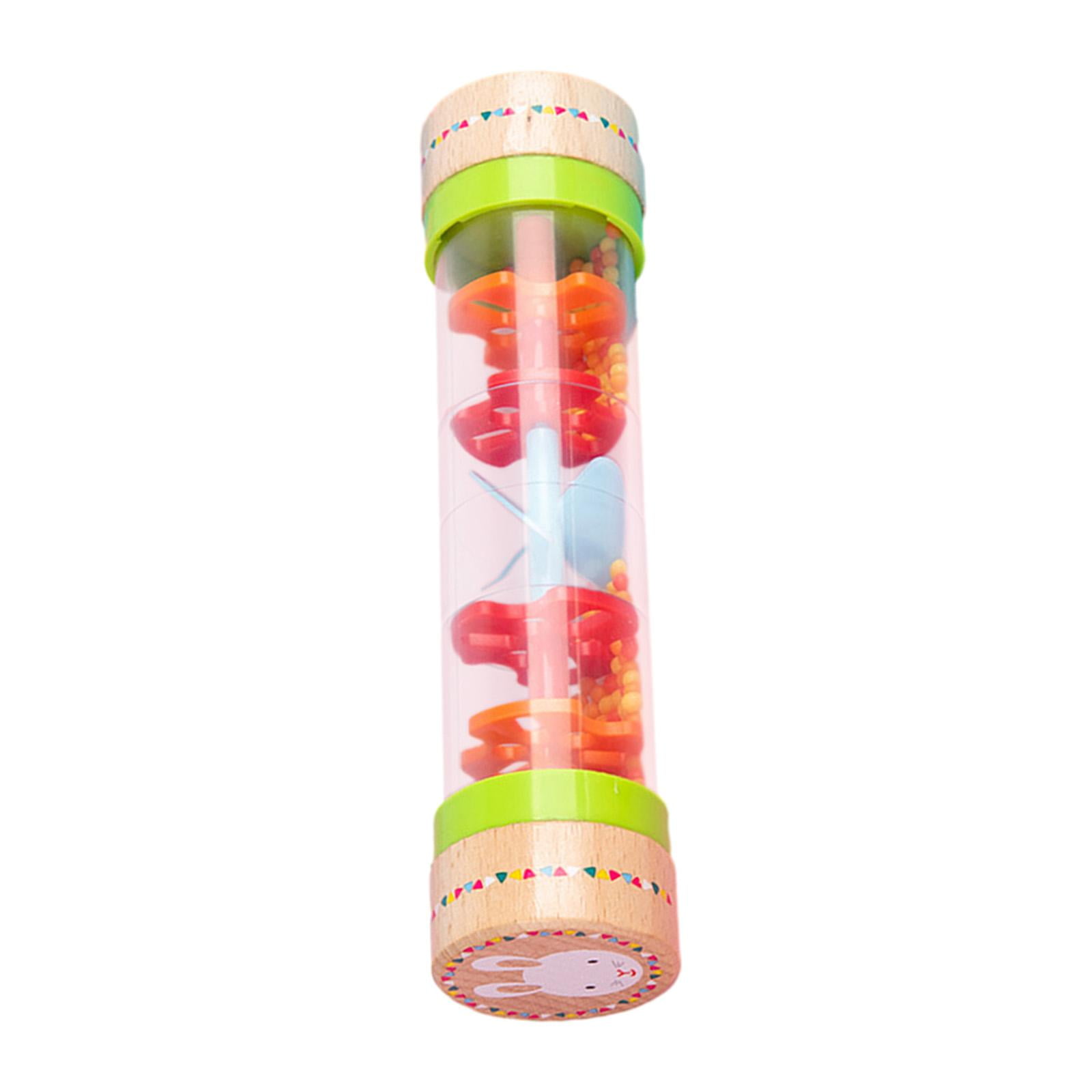 Tube Rattle Toy STARTIST 7.7inch Rainstick Rattle Tube Rainmaker Toy Section Raindrop ...