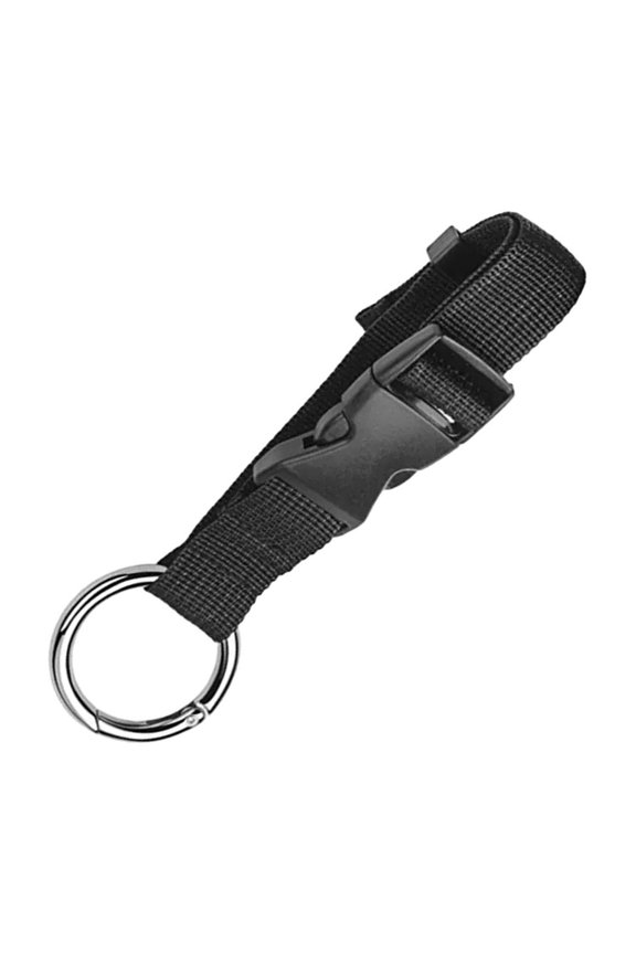 Add a Bag Luggage Strap Jacket Gripper Holder, Carry Clip Strap Travel Coat Clip for Bag, Heavy Duty Baggage Suitcase Belt Black