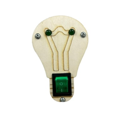 STARTIST Busy Board Material,Busy Board DIY Light Bulb LED,Switch,Educational Toy,Fine Motor Skills Toys for 3 4 5 Year Old green