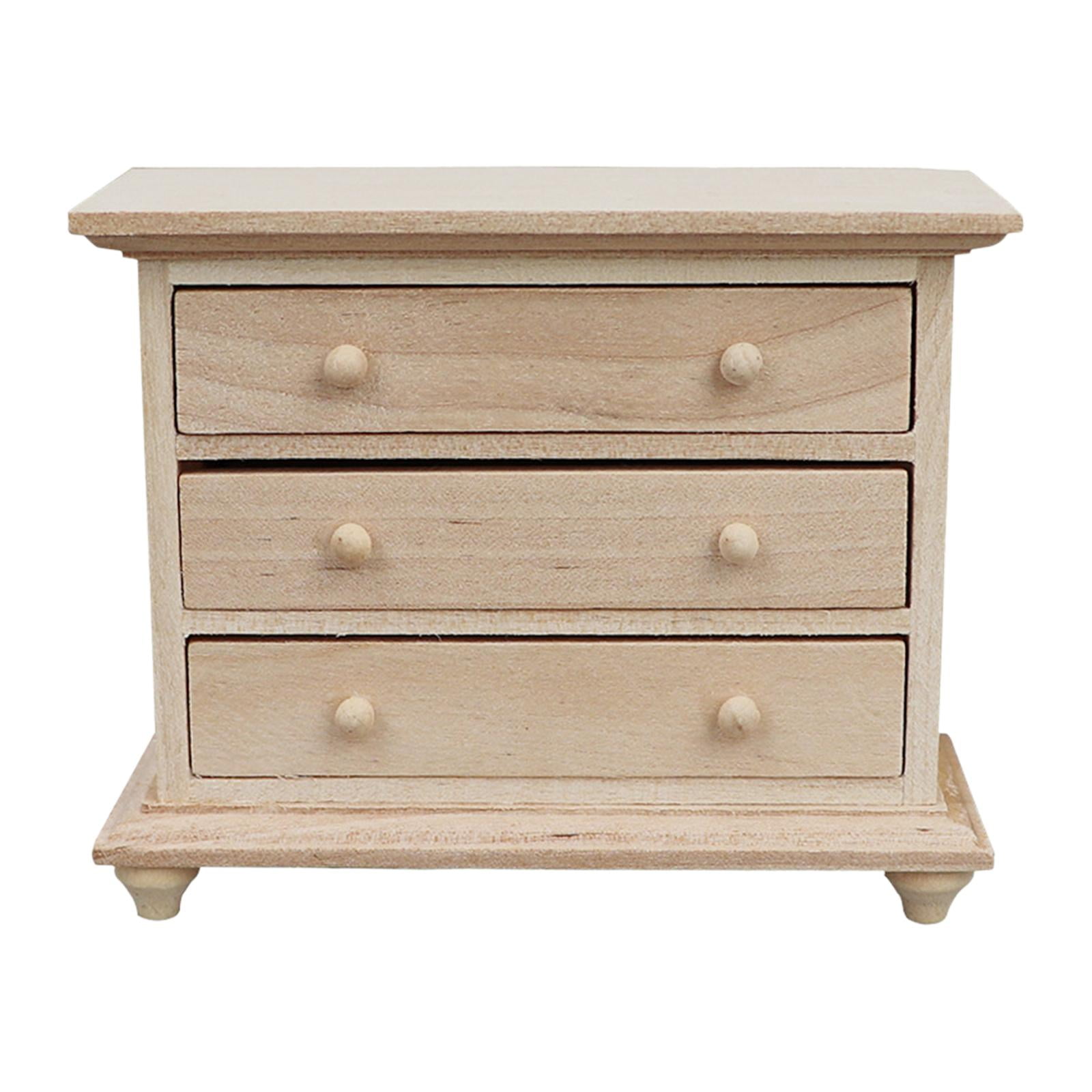 STARTIST Dollhouse Bedside Tables 1/12 Scale Dollhouse Night Stands