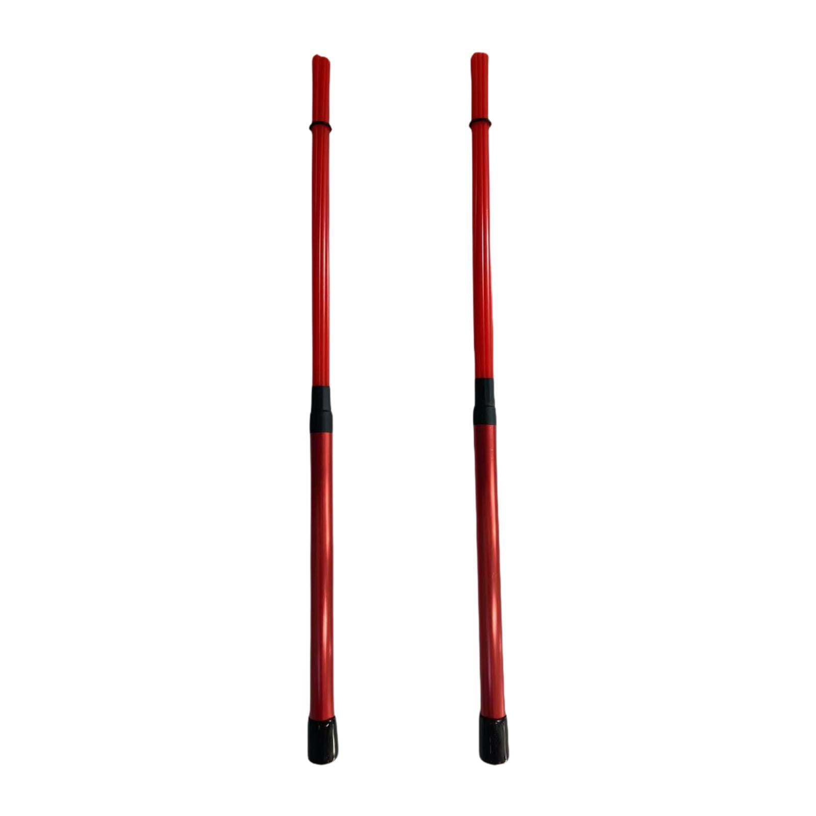 STARTIST Drum Sticks 15.75 inch Length Drum Accessories Quiet Drumsticks Drum Wire Brushes for Acoustic Performance Students Jazz Folk Red