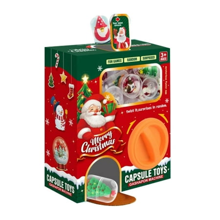 STARTIST Funny Mini Christmas Egg Claw Machine, Christmas s, Early Developmental Toy Claw Machine for Toddlers Kids Gift
