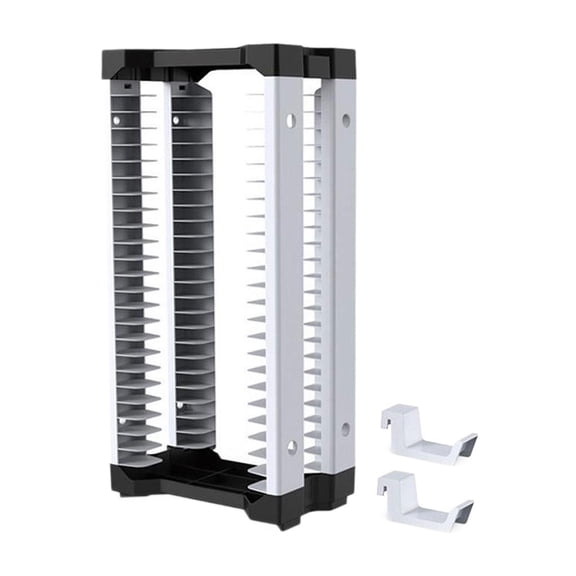 STARTIST Game Storage Organizer Display Gamer Gift Holder Video Game Shelf Storage Rack for DVD disks Christmas 24 Games Storage