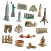 STARTIST Historical Landmarks Building Kits, Mini Building Kits, Learning Toy, Mini Figurines Around The World for Desktop Kids Adults 17 pcs