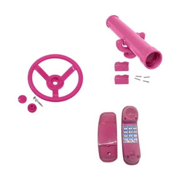 STARTIST Playground Accessories for Kids Outdoor Swingset Attachments Toy Telephone for Backyard Playhouse for Backyard Birthday Gifts B
