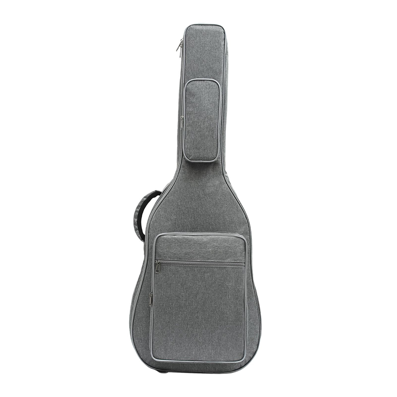 STARTIST Portable Bass Gig Bag Electric Bass Bag Handbag Professional Padded Soft Case Protection Wear Resistant Electric Guitar Bag , Gray