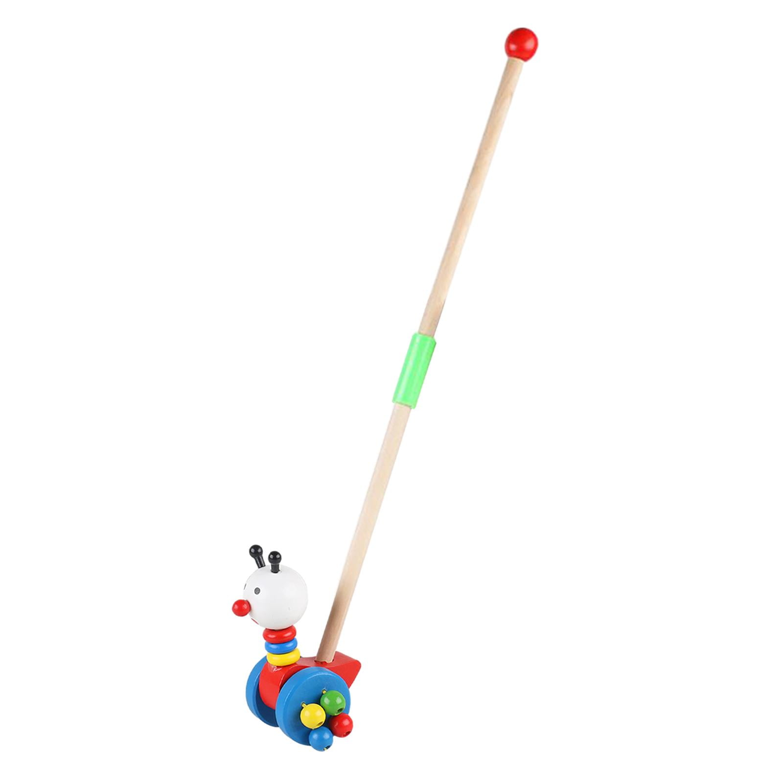 STARTIST Push Along Walking Toys Wooden Push Toy Lovely Cute Learning
