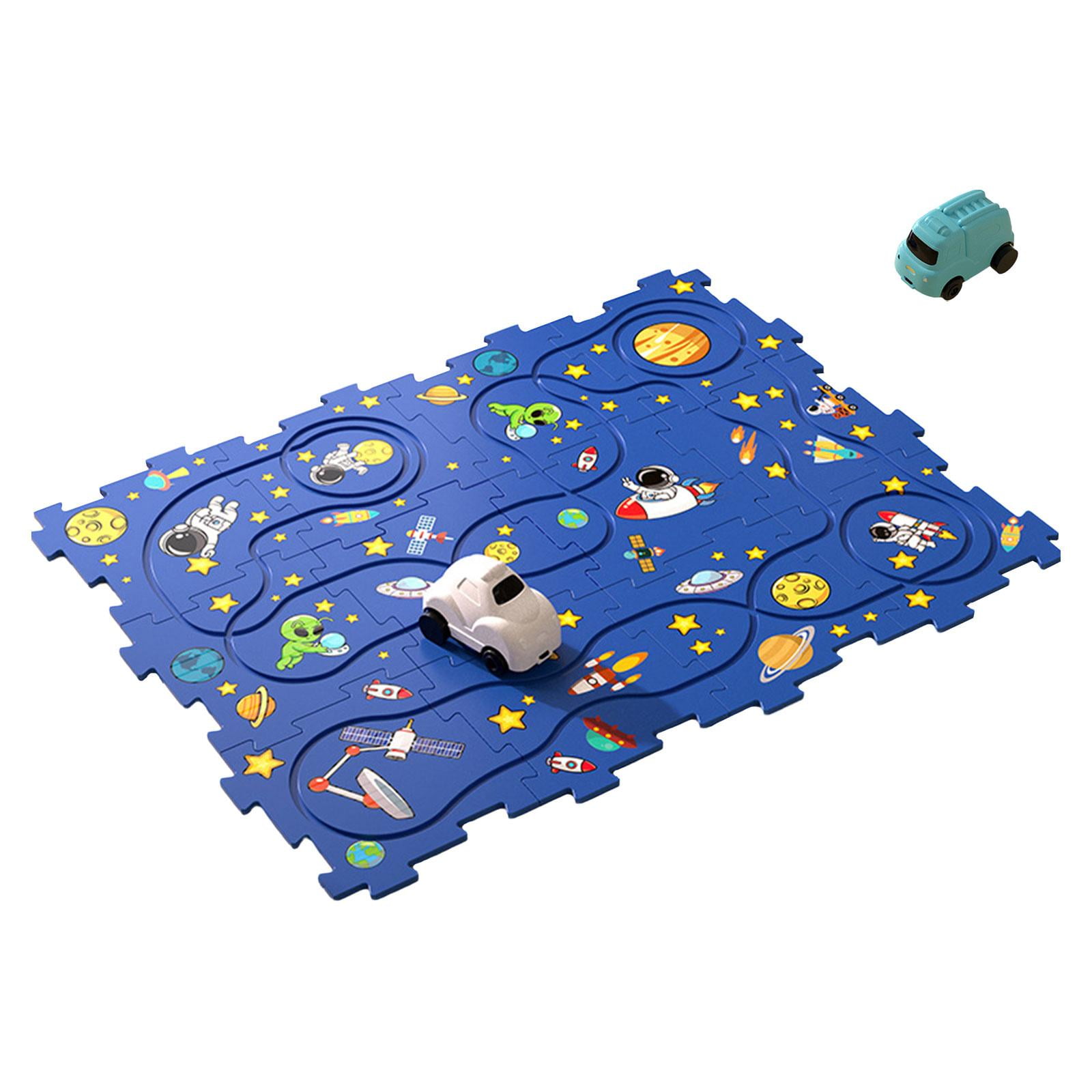 STARTIST Puzzles, Track Playset, Toy Vehicle, Railway Car Building Toys for Kids, Preschool