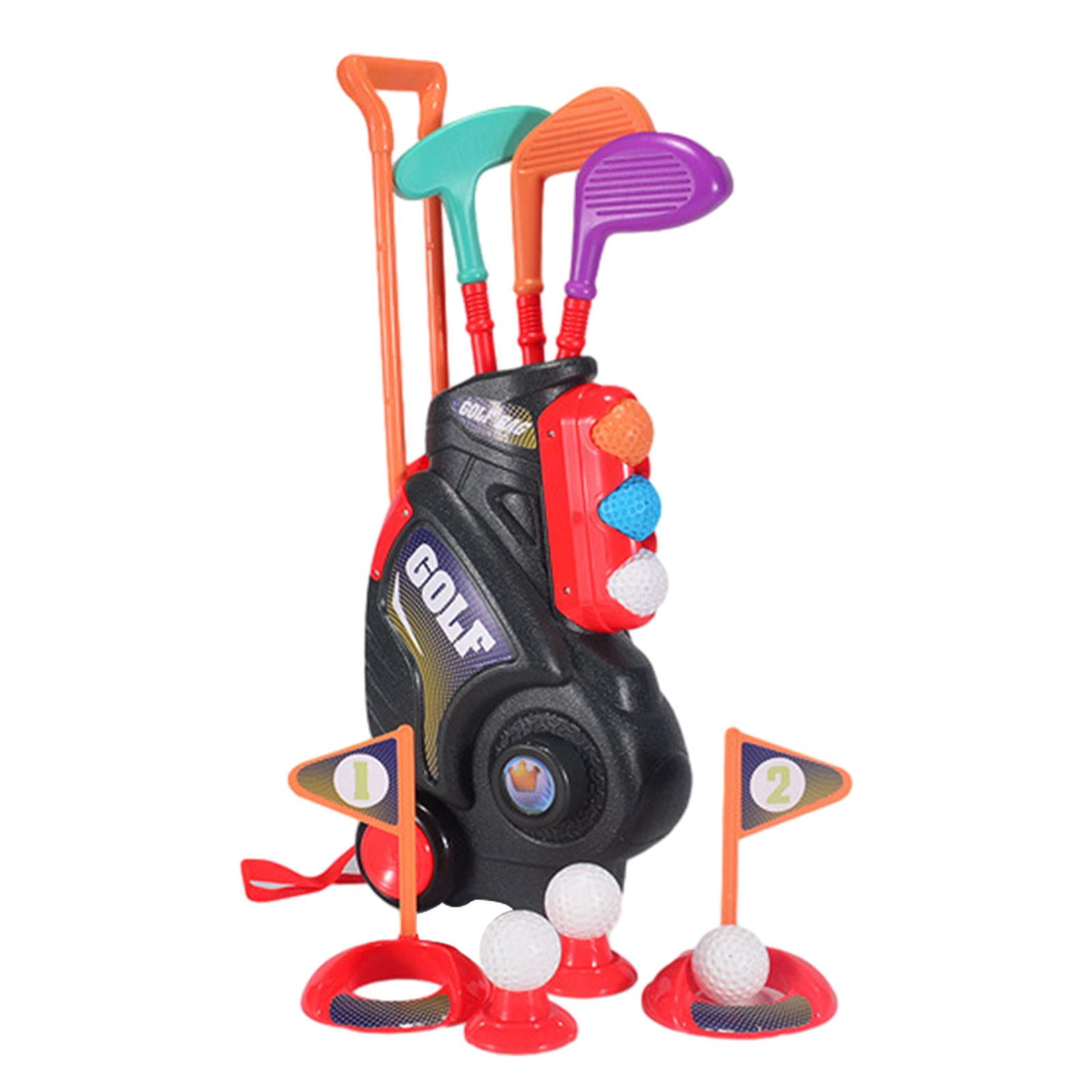 STARTIST Toddlers Golf Set Mini Golfs Play Set Gifts 2 Practice Holes