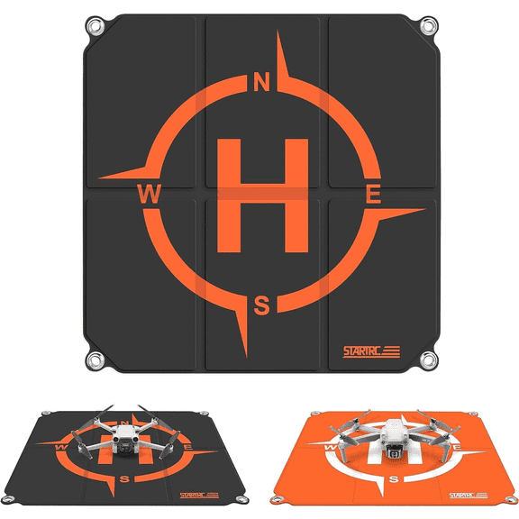 STARTRC 21.6" Fast-Foldable Drone Landing Pad Waterproof, Portable & Universal Helipad for DJI Neo, Mini 4 Pro, Air 3, Mavic 3 Pro, Avata 2, Holy Stone & FPV Drones