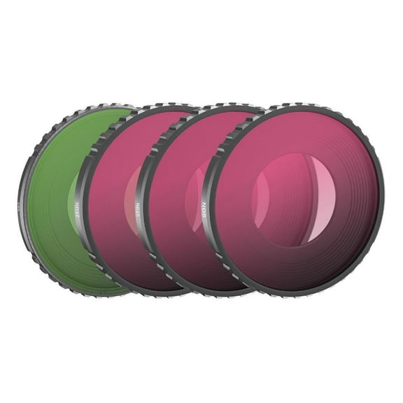 STARTRC 4-Pack Filter Set for DJI Action 5 Pro and 4 Cameras with HD Optical Glass and Durable Aluminum Frames (ND8, 16, 32, CPL)