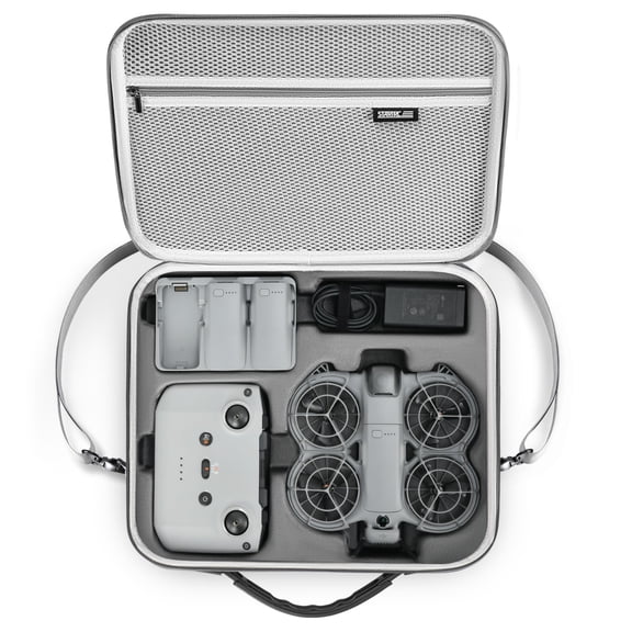 STARTRC Carrying Case for DJI Neo 2 Accessories, Portable PU Protective Shoulder Bag for DJI Neo 2 Fly More Combo, Compatible with RC-N3/RC-N Remote Controller