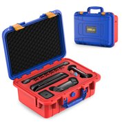 STARTRC GAMES Hard Carrying Case for Nintendo Switch 2, IP67 Water-Resistant, Fits Console Pro Controller Dock & Accessories, Red & Blue