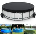 thumbnail image 1 of STARTWO 18ft Durable Round Pool Cover Thicked Oxford Solar Covers Waterproof Dustproof Inflatable Pools Cover with Sandbags, 1 of 7