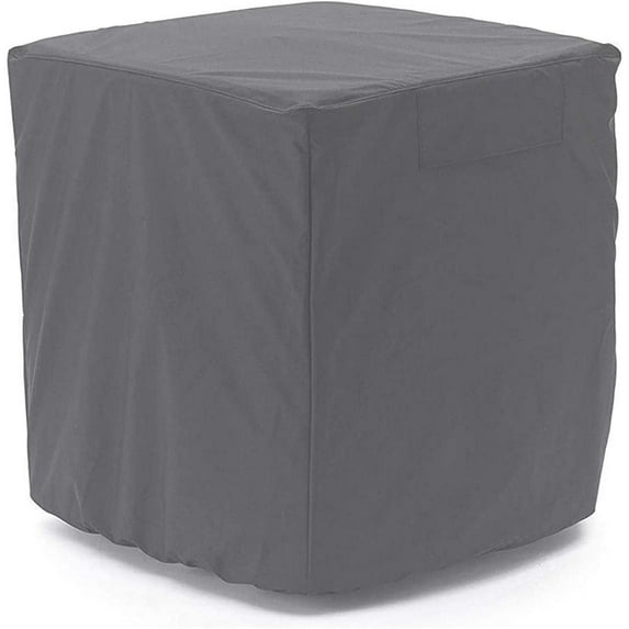 STARTWO Air Conditioner Cover Heavy Duty Waterproof Durable for Outdoor Elastic Bottom for Secure Fit 3 YR Warranty Year Around Protection -Gray W24inD24inH30in