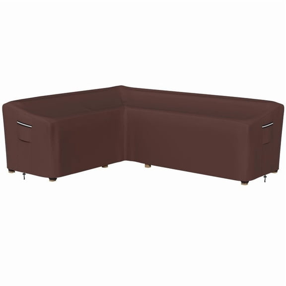 STARTWO Brown 600D PVCV Sofa Cover