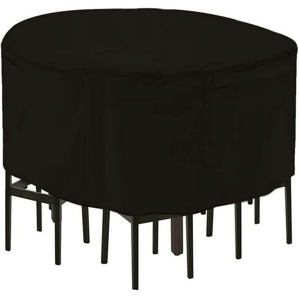 STARTWO Outdoor Furniture Cover Waterproof Durable Round Patio Bar Height Table and Chair Set