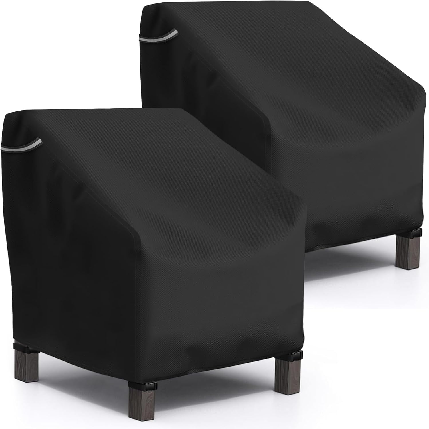 STARTWO Patio Chair Covers 2 Pack Outdoor Furniture Covers Waterproof Fit for 32" Lx 37" W x 36" H, Lounge Deep Seat Cover, Heavy Duty Chair Covers for Lawn Furnitures