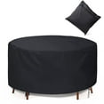 thumbnail image 1 of STARTWO Round Patio Table Cover Waterproof Heavy-Duty Cover for Garden Table Set UV Resistant Dustproof & Anti-Fading Protection, 1 of 7