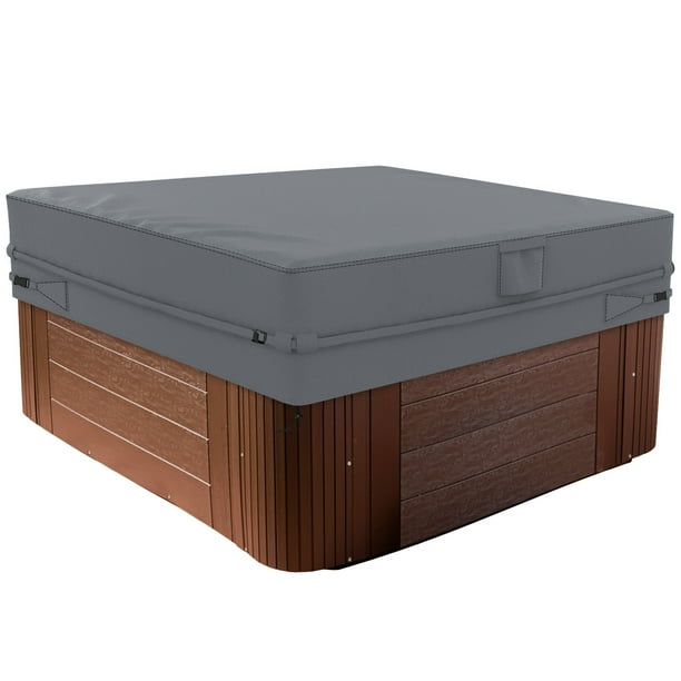 STARTWO Square Hot Tub Cover, 600D Polyester Waterproof SPA Covers for