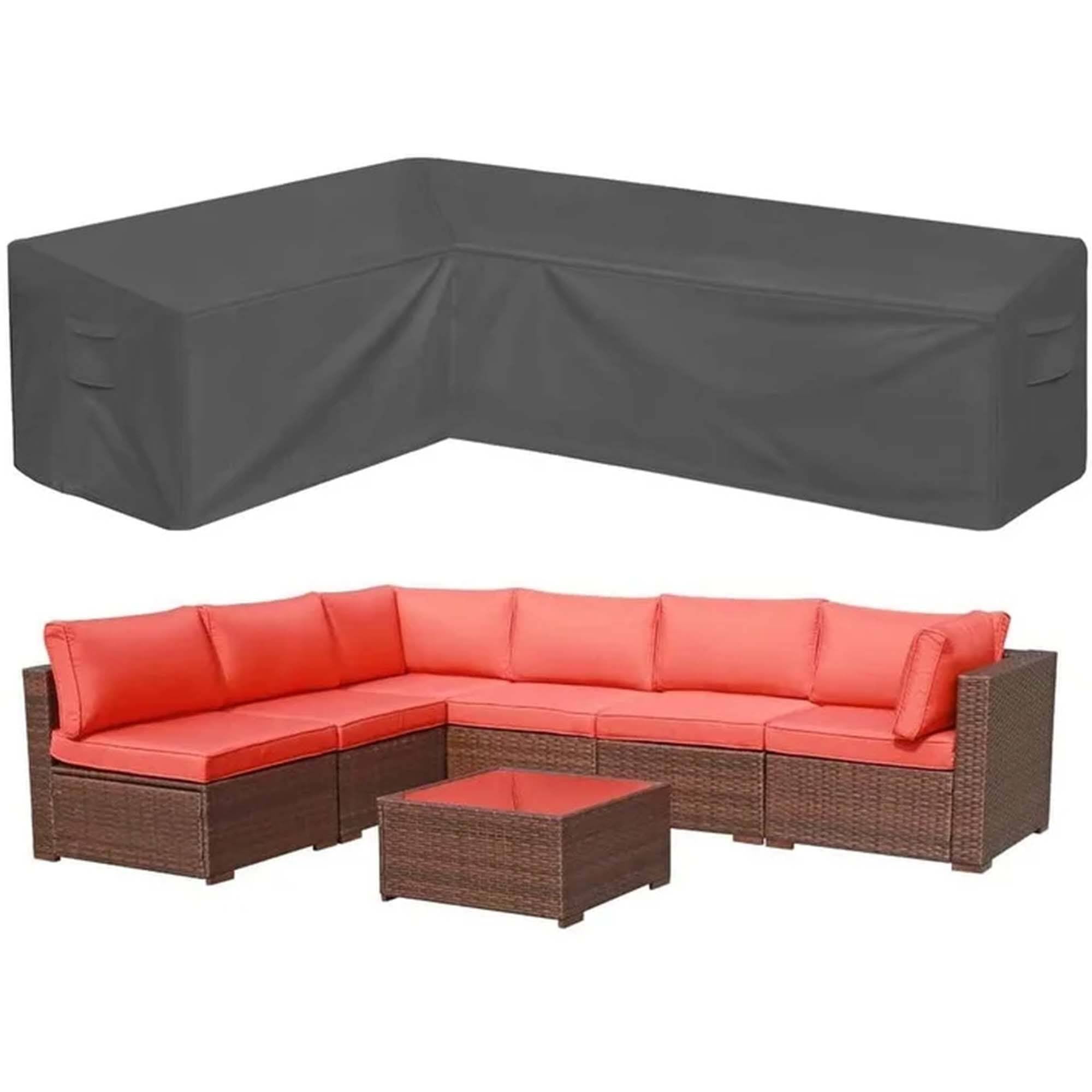 STARTWO Thickened Heavy Duty Patio Furniture Sectional Cover Large Waterproof Oval Outside Table Set Rain Cover