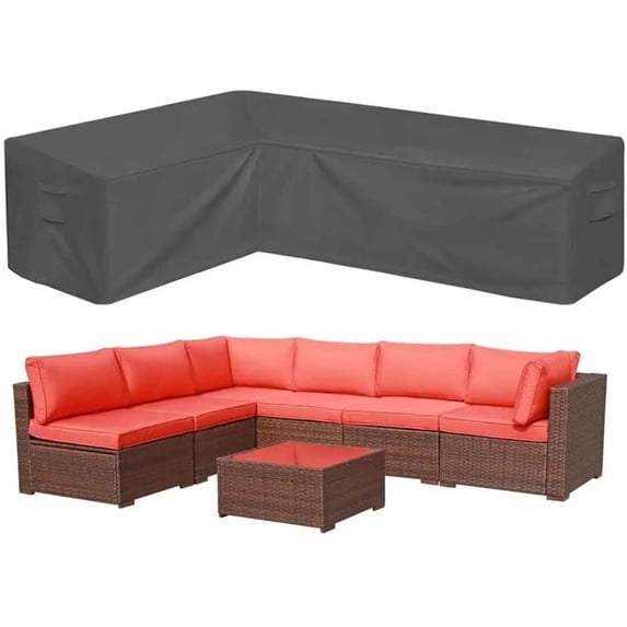 STARTWO Thickened Heavy Duty Patio Furniture Sectional Cover Large Waterproof Oval Outside Table Set Rain Cover