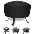 thumbnail image 1 of STARTWO Waterproof Round Fire Pit Cover - Outdoor Firepit Cover for Large Fire Pits - Includes Drawstring and Carry Bag, 1 of 8