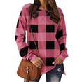 thumbnail image 1 of STARVNC Long Sleeve Pullover Round Neck Relaxed Fit Top (Women's), 1 Pack, 1 of 5