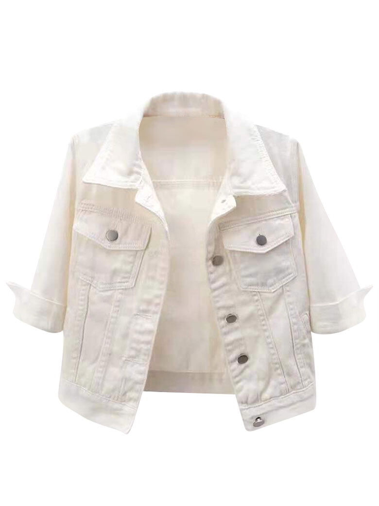 Lapel Pockets Denim Jacket main image 1