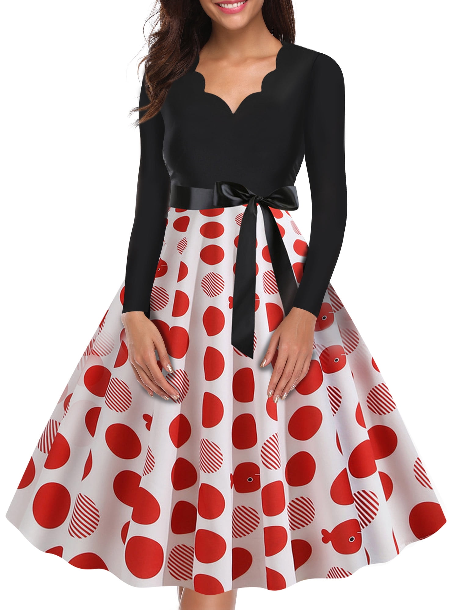 Wavlynn Rust Cotton Midi Dress With V Neck And Self Tie Waist Relaxed Fit For Fall main image 0