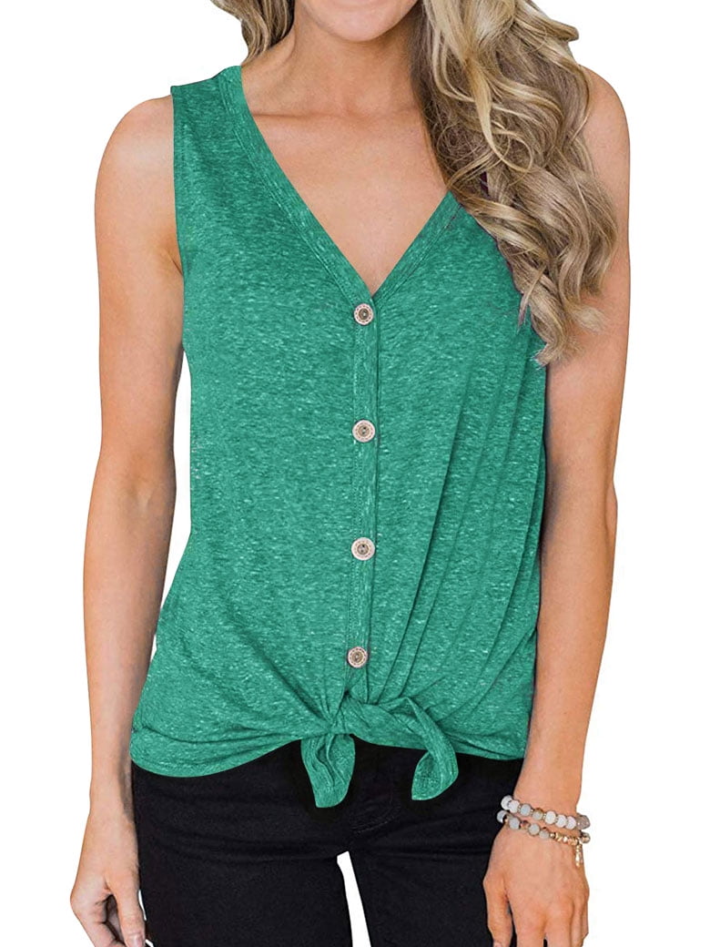 v neck top with buttons