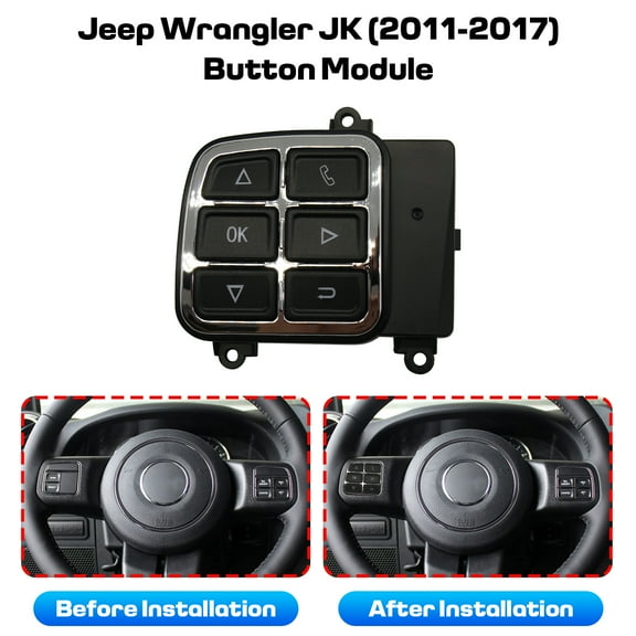 STARWAYLUCKTEC the buttons of the digital dashboard display of Jeep Wrangler modelsTK2011-2017.
